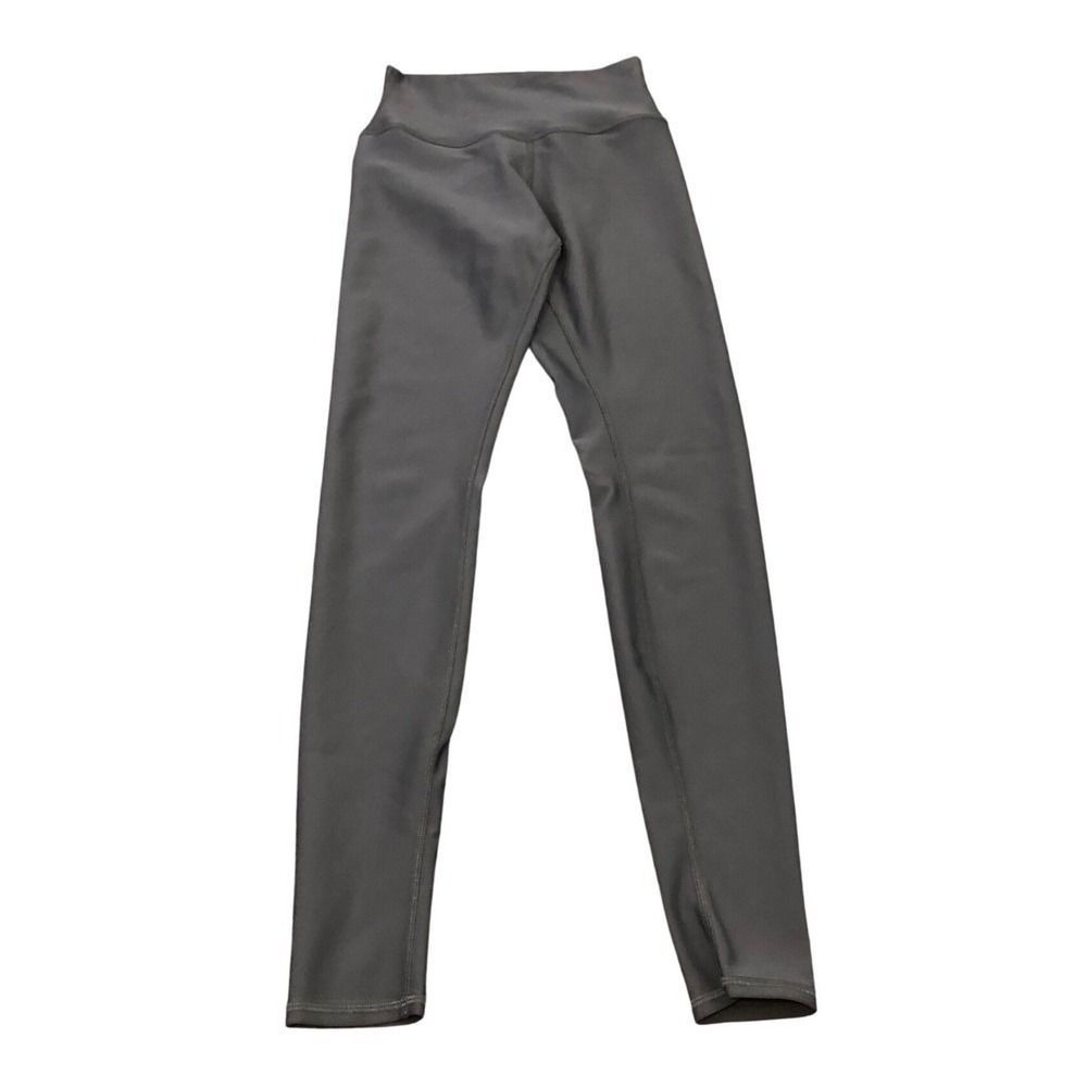 Alo Yoga Leggings Womens Small Gray High Waist Full Length Airbrush Activewear